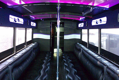 limo bus with dance hall